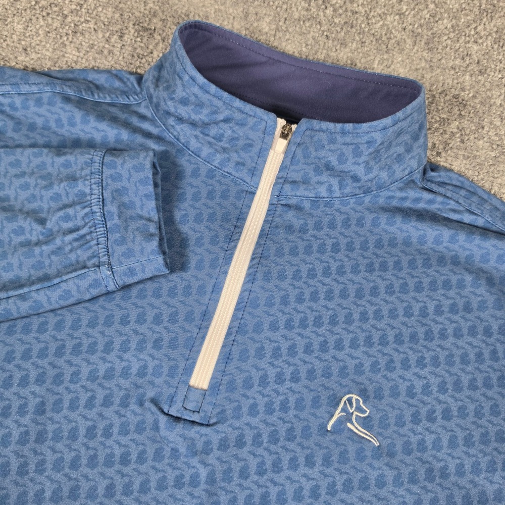 Rhoback‎ 1/4 Zip Pullover Mens M Michigan Mitten Wolverines Performance Golf